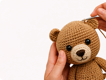 Quality Crochet Bear Inspection
